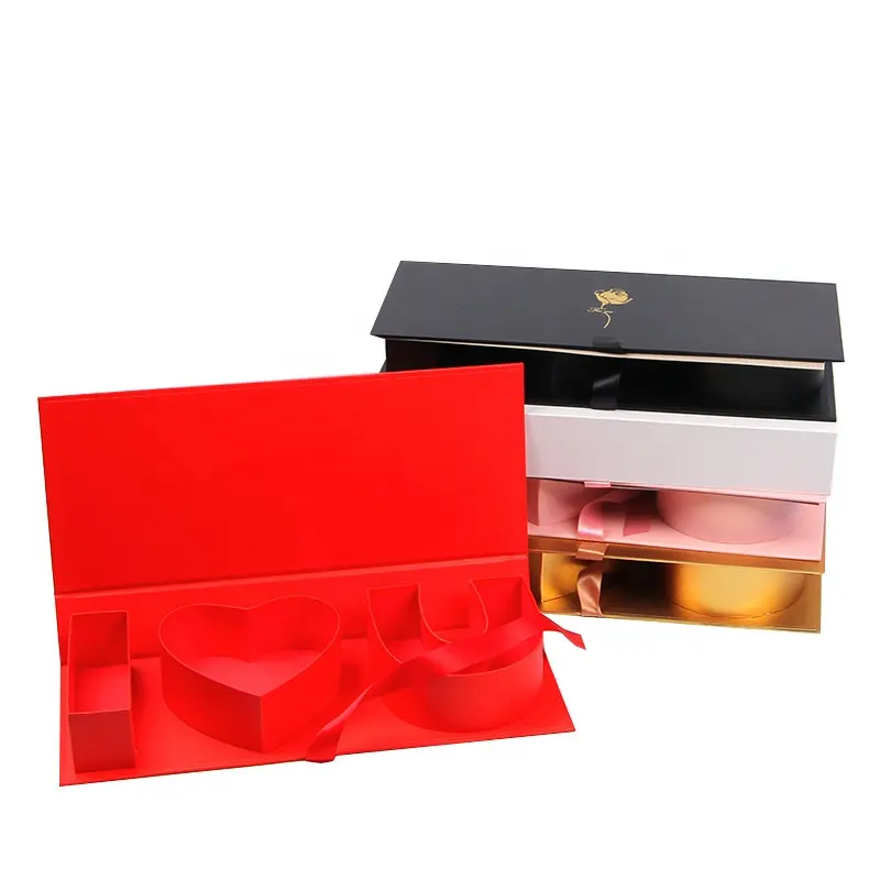 XJH Ich liebe dich Blumenbox für Arrangeements blumenkarton Ich liebe dich Geschenkboxen Blumenladenverpackung für Valentinstag Hochzeit