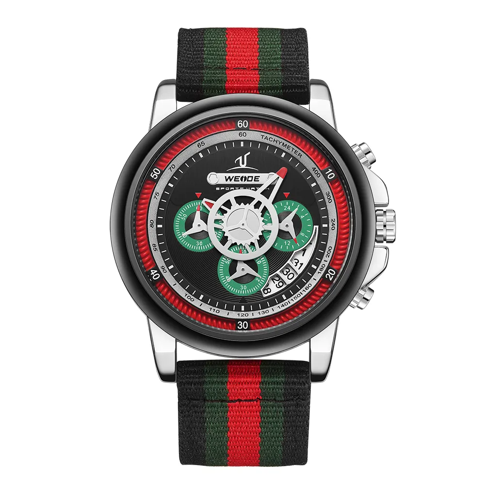 New Arrival Weide UV1803 Custom Logo Chronograph Waterproof Watches Fashion Wrist Men Watches