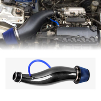 Filtre à air en fibre de carbone haute performance, lavable et réutilisable, pour moteur modifié, compatible Honda Civic 92-00 EG EK