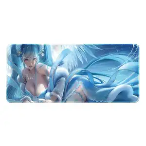 Factory Customized Sexy and Beautiful Cartoon Pattern Gaming Computer Mousepad Natural Rubber Office Game Mousepad