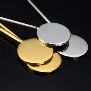 Bâtonnets de cocktail réutilisables en acier inoxydable 304 Bâtonnets d'agitation pour boissons au <span class=keywords><strong>café</strong></span> argentées de 7 pouces - Product Image 2