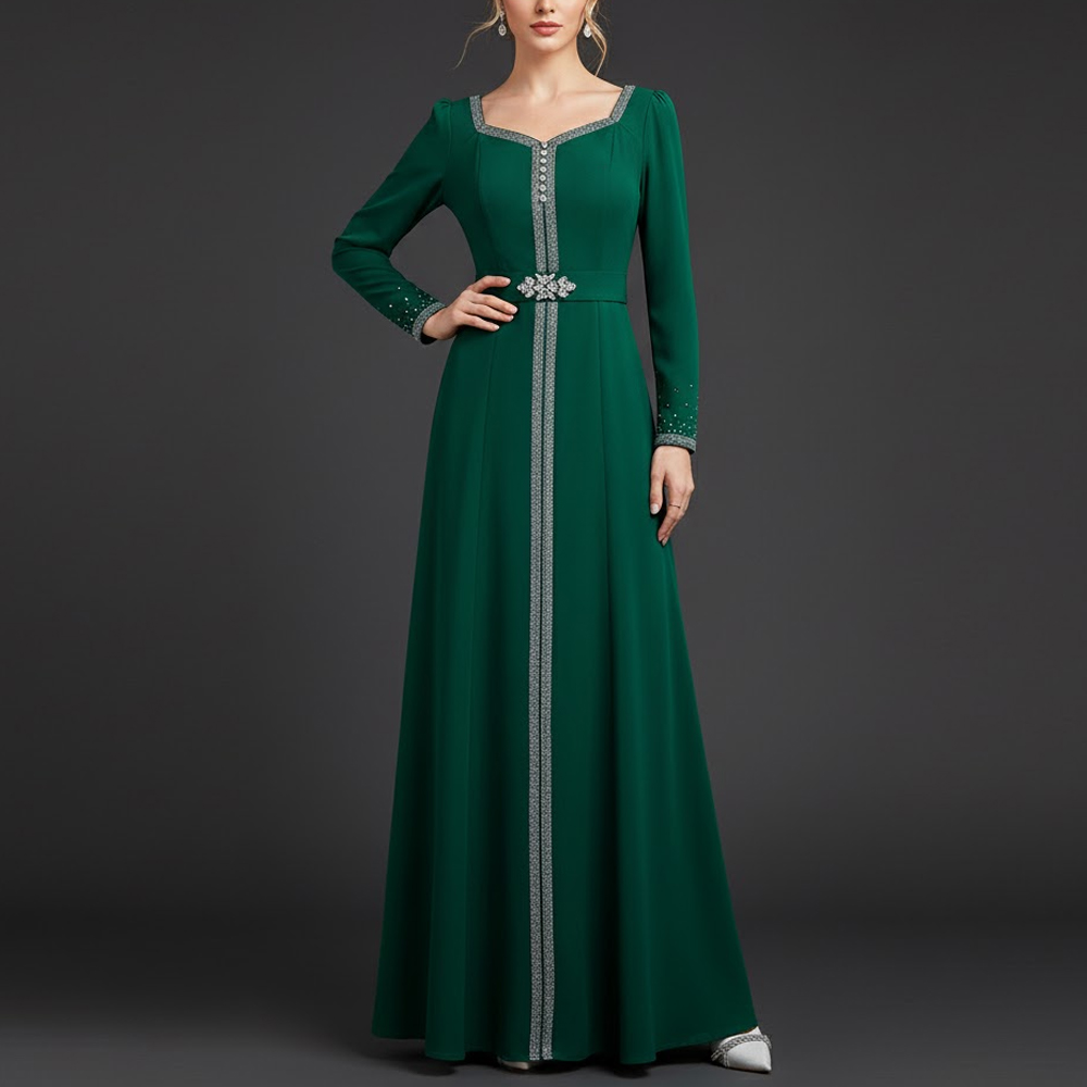 eastern party wear dresses Long traditional dabka party wear