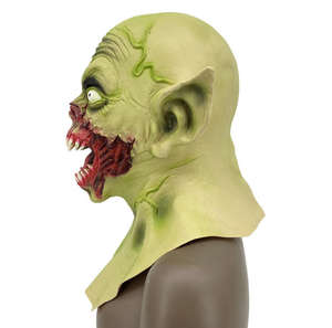 Máscara de Látex de <span class=keywords><strong>Alien</strong></span> <span class=keywords><strong>vs</strong></span>. <span class=keywords><strong>Predator</strong></span> con Patrón de Depredador y Dientes Afilados para Halloween, Fiestas de Terror y Accesorios - Product Image 4