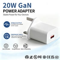 Chargeur mural rapide 20W avec prises EU, US, UK, adaptateur de voyage portable, accessoires de charge pour téléphone Android, fabrication en usine