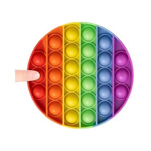 Jouet sensoriel anti-stress Rainbow Pop It, planche amusante et apaisante pour enfants et adultes - Product Image 3