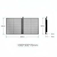 Affiche numérique LED transparente Pushun avec une luminosité élevée (500-6000cd/m) et une protection IP65 pour la publicité en détail