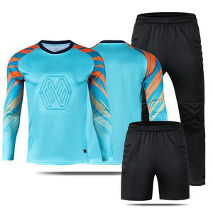 Conjunto de Uniforme de <span class=keywords><strong>Portero</strong></span> de Fútbol para Adultos y Niños con Almohadillas de Esponja, Camiseta de Manga Larga Personalizable - Product Image 1