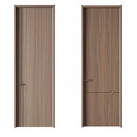 Portes d'hôtel modernes personnalisées en bois HDF massif, minimalistes, écologiques, imperméables, anti-termites, insonorisées