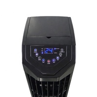 Minuterie 24 heures Amovible Portable Évaporatif Nid d'Abeille Refroidissement de l'Eau Chambre Ventilateur avec Panneau de Commande Tactile LED