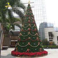 Support en métal léger d'arbre de cône de Noël de PVC LED de vente chaude pour la décoration et les ornements extérieurs