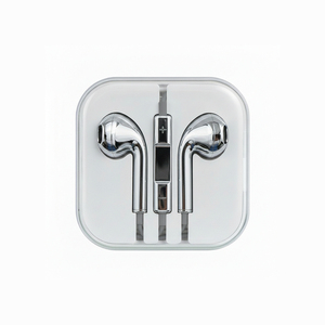 Auriculares con cable metálicos tipo C, auriculares internos plateados cromados, auriculares con baño de plata cromado - Product Image 5