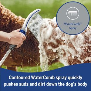 Outil de fixation de pommeau de douche pour chien pulvérisateur pour intérieur et extérieur bain et nettoyage rapides et faciles pour animaux de compagnie avec eau de tuyau flexible - Product Image 4