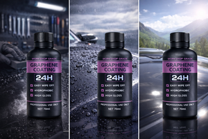 GRAPHONEX Revêtement Céramique au Graphène 24H Finition Brillante Hydrophobe pour Protection de Peinture Automobile (1000ml) Auto-Réparateur 10 Ans - Product Image 2