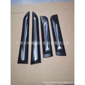 <b>Door</b> <b>trim</b> stripes for Hilux Rocco 2021, black semi-electroplated Revo anti-collision decorative sporty style. - Product Image 3