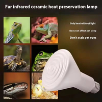 Ampoule LED chauffante en céramique à prix direct usine, culot E27, AC100-240V, motif A19, pour chauffage de vivarium de dragon barbu, lézard ou animal de compagnie