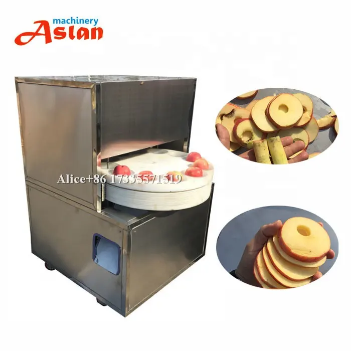 Fresh apple core removing slicing machine/ apple pitting slicing machine for dried fruit