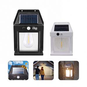 Lampes solaires murales extérieures sans fil, allumage automatique du crépuscule à l'aube, luminaires de porche, lanterne solaire murale, 3 modes, détecteur de mouvement, lumière pour entrée - Product Image 2