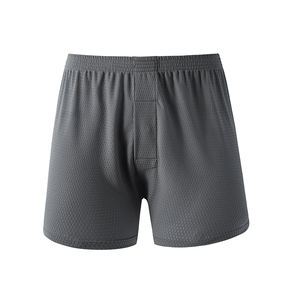 8012 Boxer en maille de soie glacée rafraîchissante pour <span class=keywords><strong>homme</strong></span>, anti-frottement des jambes, sous-vêtement, <span class=keywords><strong>pyjama</strong></span> d'été, pantalon de plage, caleçon boxer, en stock, vente chaude - Product Image 2