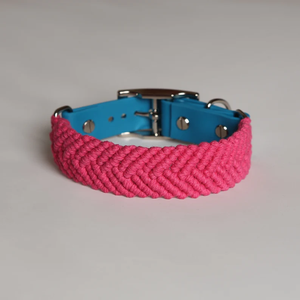Collare per cani Hundehalsband stile Duo in PVC <span class=keywords><strong>Makrame</strong></span> regolabile collare per cani con cinturino in Pvc - Product Image 6