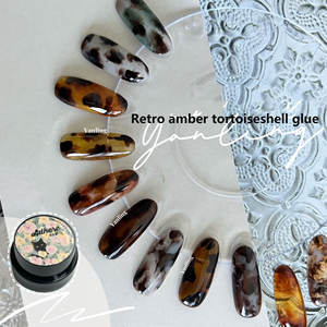 Nouveau <span class=keywords><strong>Gel</strong></span> de Polissage Ambré Professionnel Japonais 5ml Agent de Remplissage <span class=keywords><strong>Gel</strong></span> Permanent Translucide Vernis à Ongles Logo Personnalisé Vernis à Ongles - Product Image 1