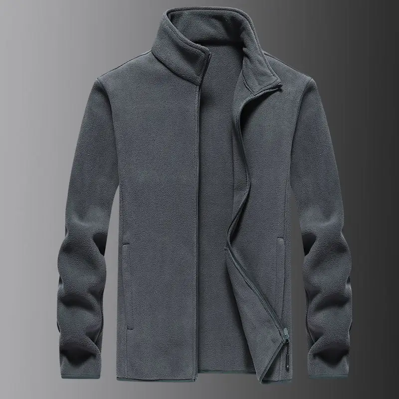 Autunno inverno nuovo Plus Size Fleece sport all'aria aperta maglione in pile polare caldo giacca per adulti da uomo