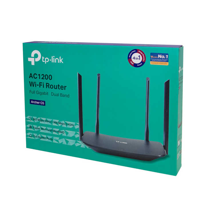 TP-Link Archer C5 4K/HD Streaming Optimized Router with Firewall VoIP ...