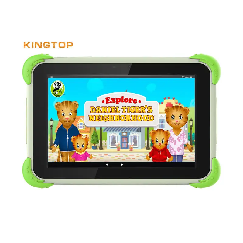 Kingtop Hot Selling 8 Inch Kids Educational Tablet Android 10 Tablet PC For Children