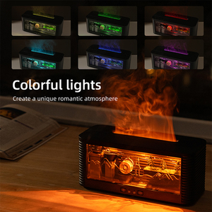 Difusor de Aromas Ultrasónico con Luz LED de Colores y Vapor Frío, 250 ml, Difusor de <span class=keywords><strong>Aceites</strong></span> Esenciales con Efecto de Llama Mecánica, <span class=keywords><strong>Humidificador</strong></span> Decorativo - Product Image 3