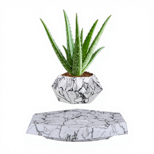 Pot de fleurs intelligent en marbre à lévitation magnétique en plastique ABS, abordable pour l'agriculture - Product Image 1