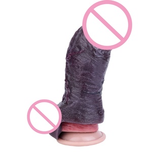 Black Realistic Penis Sleeve With Anti-drop Silicone Skin Feeling Multi-Sizes Male Dick Enlargement Sex Toys - Product Image 4