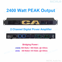 Amplificateur de puissance numérique professionnel MiCWL 1800W série CA 2400 Watts amplificateur de sortie de crête 2 canaux 2x900W Bridge édition limitée