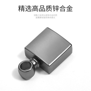 Aluminum Alloy <b>Key</b> Ring Zinc Alloy Spring Design Office Use Business Gift - Product Image 3