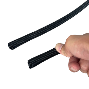 פוליאסטר לחיות מחמד קלועה קלועה קלועה ניהול כבל שחור קלוע שרוול שרוול רכב תעשייתי להגן על - Product Image 1