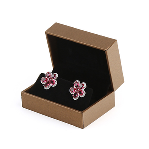 Multi-style Square Rectangle <b>Earring</b> <b>Boxes</b> Lightweight Design Custom Logo Multi-Color Jewelry <b>Gift</b> Packaging for Valentine's Day - Product Image 5