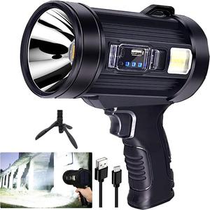 Có thể sạc lại Spotlight đèn pin, siêu sáng 200000 <span class=keywords><strong>lumen</strong></span> Spotlight với đứng với 3 Chế Độ Chính và 4 bộ lọc màu sắc, LED - Product Image 6