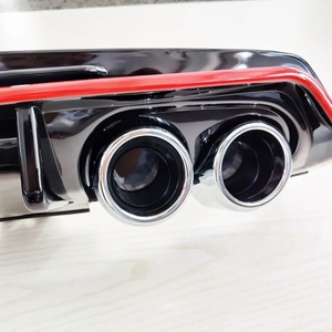 Welta Wholesale Nouveau Diffuseur de Pare-chocs Arrière ABS+PP pour 10ème génération 2016-2019 à Fixation par Vis Noir+Rouge - Product Image 4