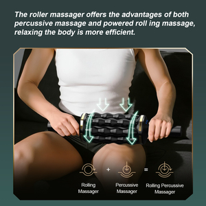 Máquina de masaje moldeadora de rollo de recuperación muscular para aliviar el dolor de cuerpo entero masajeador de terapia de percusión con Base de manos libres - Product Image 4
