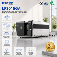 Machine de découpe laser G.weike Fibre 500w 1000W 1500W 3kw 6kw pour métal acier LF3015GA