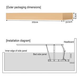 <span class=keywords><strong>Acheter</strong></span> Matériel de stockage avec levage hydraulique réglable vers le haut cadre pliant <span class=keywords><strong>canapé</strong></span> ressort à gaz <span class=keywords><strong>mécanisme</strong></span> lit boîte de levage - Product Image 4