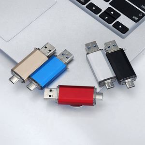 แฟลชไดรฟ์แบบ 2-in-1 ความจุ 32GB รุ่นใหม่ ทนทาน ความเร็วสูง ป้องกันการตกกระแทก ตัวเรือนโลหะ ช่องเสียบ Type-C USB 2.0 พร้อมตราสินค้าของบริษัท - Product Image 2