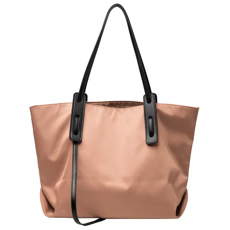 Nieuwe Collectie Fashion Designer Handtassen Waterdichte Handtas Eenvoudige Effen Kleur Oxford Stof Duurzaam Pendelen Tote Tas Voor Vrouwen