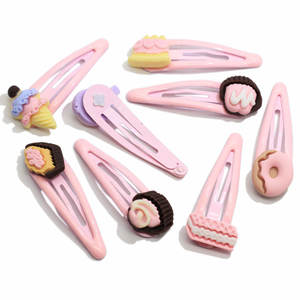 14*48มม.ขนมหวานรูปร่างเช่น Tiny Miniature ลูกปัด Hairpin สำหรับเด็ก/หญิง/ผู้หญิงทุกวันผมความงามตกแต่ง - Product Image 5