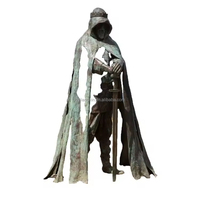 King Arthur Legend Statue - Excalibur Sword Sculpture en fibre de verre pour château et parcs à thème médiévaux