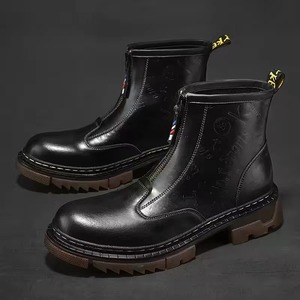 Zapatos Casuales de Suela Gruesa y Caña Alta para Hombre, Color Negro y Caqui, para Montañismo y Actividades al Aire Libre, para Chicos y Estudiantes Universitarios, Tallas Grandes - Product Image 2