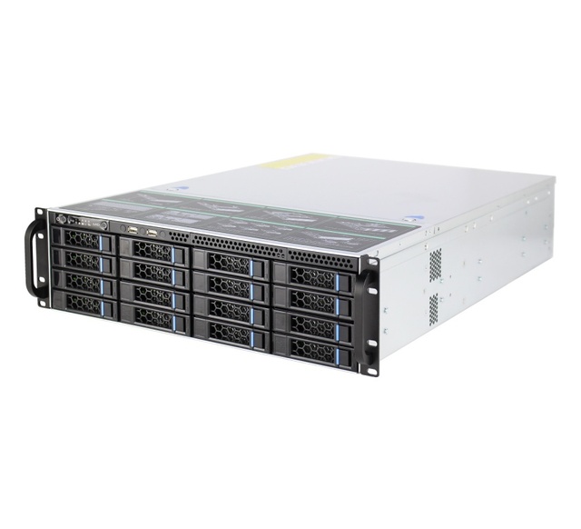 Limited-Time Offer 3U 16HDD Bays Storage Server Chassis with Fan Support PCIe4.0 NVMe Support