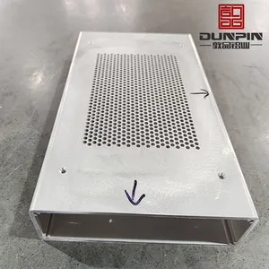 Alumínio caixa retangular extrusões seção oca CNC usinagem parte