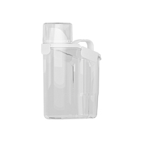 Contenants de stockage de céréales en plastique transparent de 1,6 L, compatibles micro-ondes, avec bec verseur, boîtes de cuisine pour noix, farine, sucre