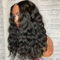 Perruque U-Part en cheveux humains 100% vierges brésiliens, ondulés et naturels, non traités, fournisseur de cheveux indiens