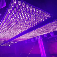 Luz LED de Pared de Matriz 3D de 15W, Cuerpo de Aluminio con Base E27, Modo de Control DMX512 para Pantalla de Píxeles en Paredes de Hoteles