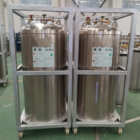 Bidon cryogénique bouteille d'oxygène en acier inoxydable conteneur de stockage de gaz naturel réservoir utilisé réservoir d'azote liquide prix ln2 dewar